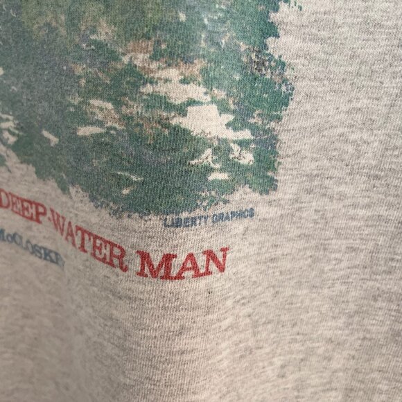 Liberty Graphics Maine Books T Shirt Large L Double Sided Miss Rumphius Burt Dow - Picture 5 of 9